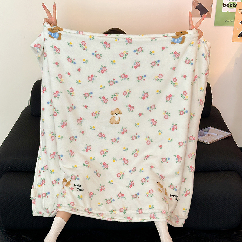 Pătură dublă din velur de lapte, multifuncțională, model geometric și desen animat, coral fleece, utilizare de iarnă, material: fibră de poliamidă, greutate 5000 g+