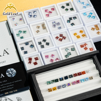 Gandeli Moissanite πέτρες ελεύθερες, πριγκιπική κοπή, διαύγεία VVS, τεχνητός λίθος, προσαρμοσμένη επεξεργασία