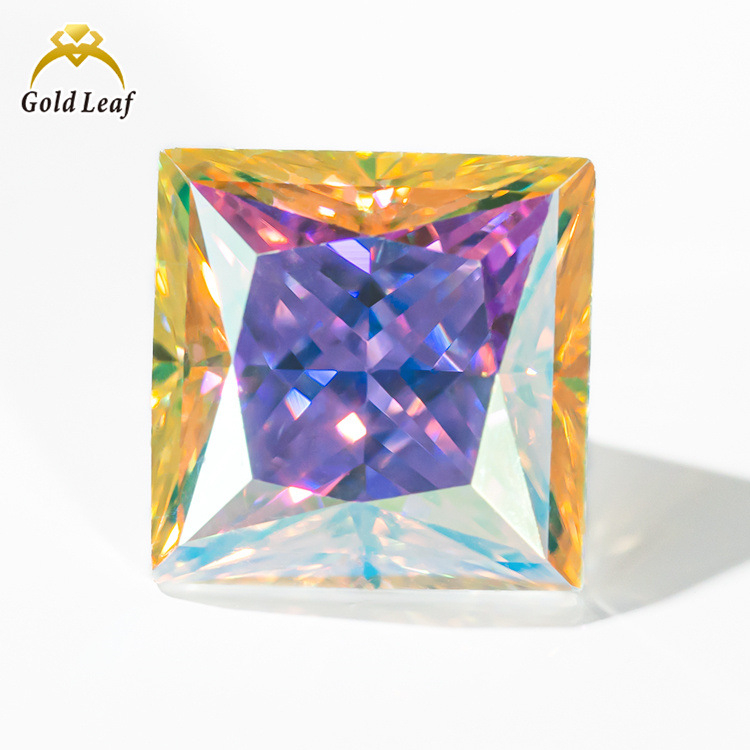 Gandeli Moissanite πέτρες ελεύθερες, πριγκιπική κοπή, διαύγεία VVS, τεχνητός λίθος, προσαρμοσμένη επεξεργασία