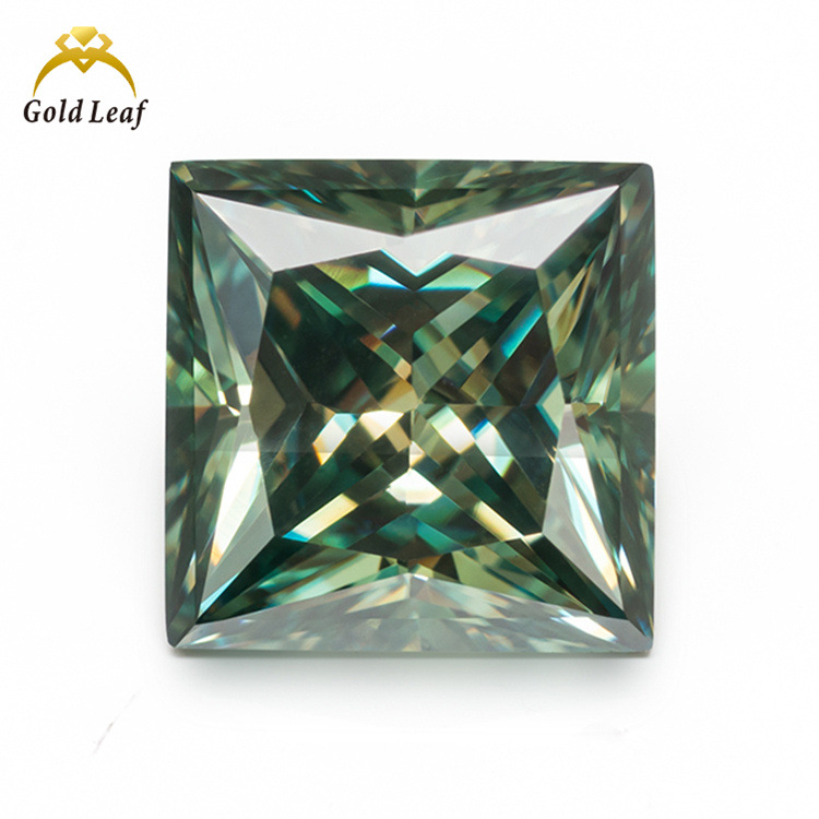 Gandeli Moissanite πέτρες ελεύθερες, πριγκιπική κοπή, διαύγεία VVS, τεχνητός λίθος, προσαρμοσμένη επεξεργασία