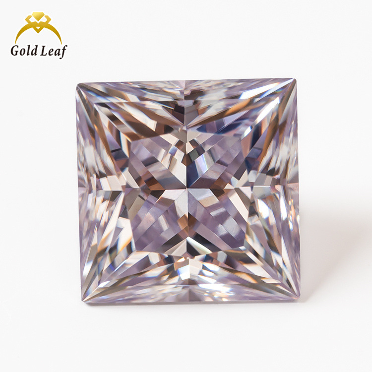 Gandeli Moissanite πέτρες ελεύθερες, πριγκιπική κοπή, διαύγεία VVS, τεχνητός λίθος, προσαρμοσμένη επεξεργασία