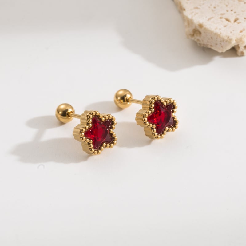 Σκουλαρίκια από τιτάνιο ατσάλι, ρετρό στυλ, ρετρό θεμα λογοτεχνίας και τέχνης, άνοιξη 2025