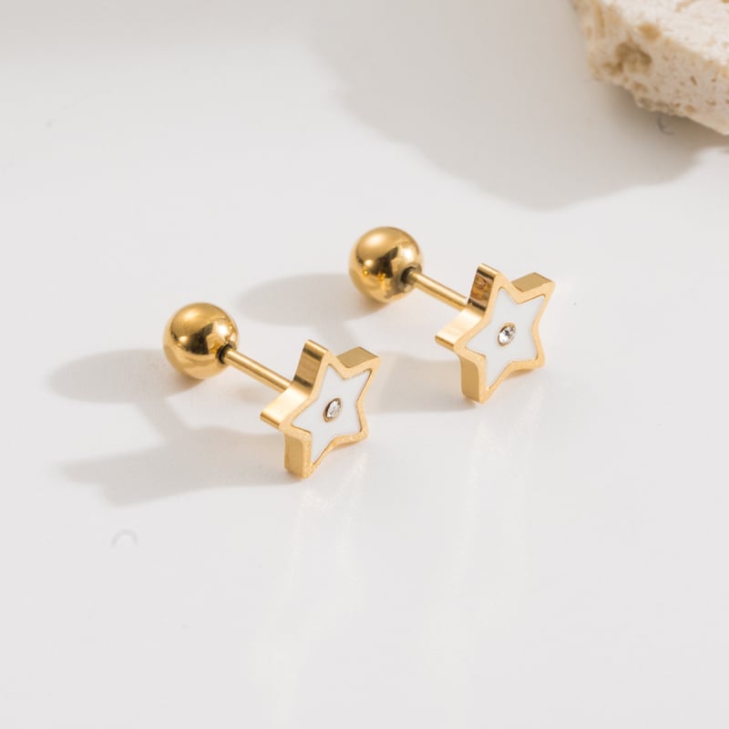 Σκουλαρίκια από τιτάνιο ατσάλι, ρετρό στυλ, ρετρό θεμα λογοτεχνίας και τέχνης, άνοιξη 2025