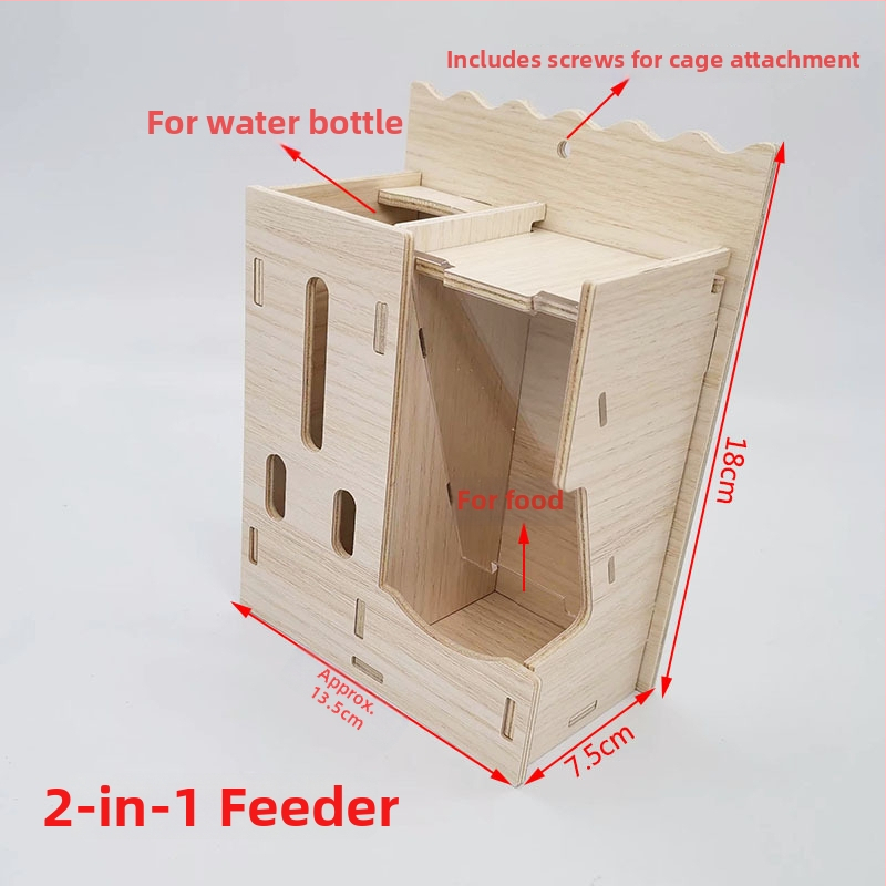Drevené hniezdo pre škrečka a malé domčekové hračky – domáce zvieratá od Cute Pet Home, vhodné pre všetky ročné obdobia.