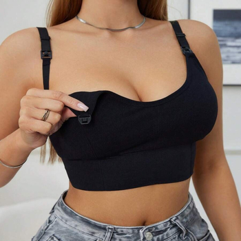 Σουτιέν θηλασμού για έγκυες — без ραφές, cups moldless, detachable double shoulder straps, βασικό ύφασμα νάιλον (90–95%), λειτουργία: θηλασμός