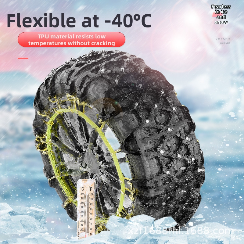 Baotuzhe Univerzálne autorohože do auta — plné pokrytie, protišmykový reťazec, model Full Coverage Cowhide Anti-Slip Chain, určené pre všetky typy vozidiel, šírka pneumatík 155-285, Materiál: Iné