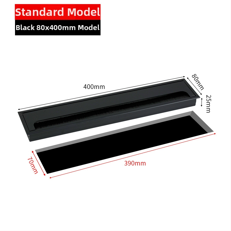 Kábeldoboz alumíniumötvözetből, kefés felület, Parika, modell X0909132016, általános felhasználás, modern minimalista stílus