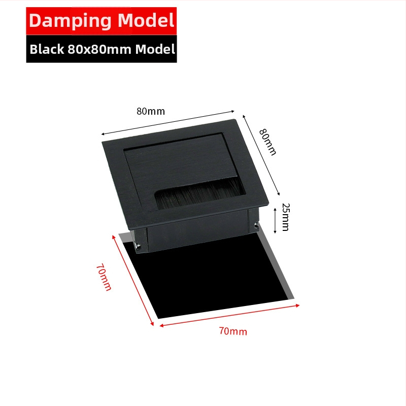 Kábeldoboz alumíniumötvözetből, kefés felület, Parika, modell X0909132016, általános felhasználás, modern minimalista stílus