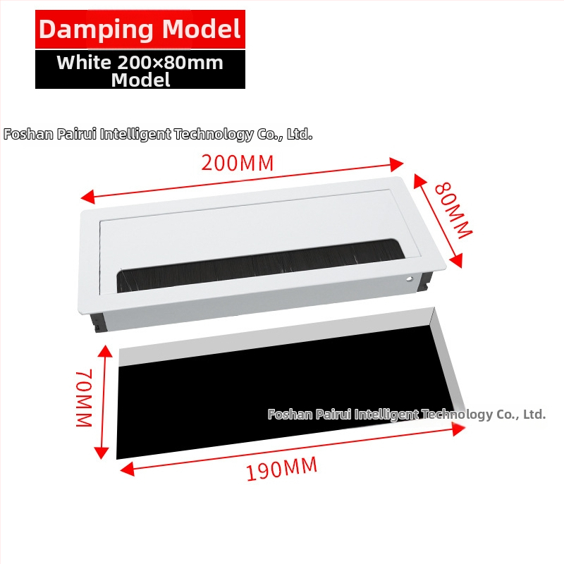 Kábeldoboz alumíniumötvözetből, kefés felület, Parika, modell X0909132016, általános felhasználás, modern minimalista stílus