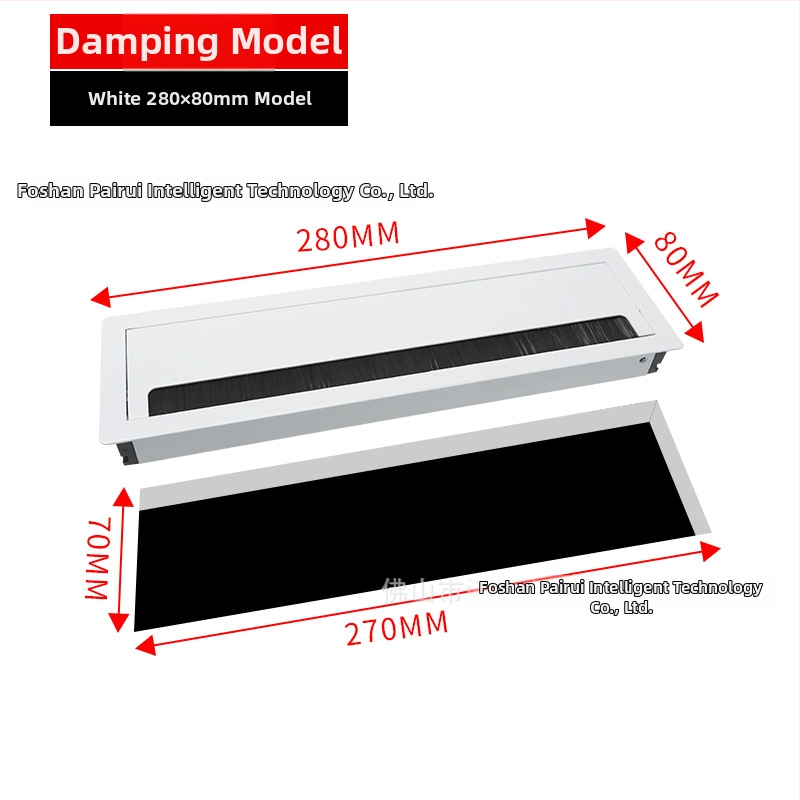 Kábeldoboz alumíniumötvözetből, kefés felület, Parika, modell X0909132016, általános felhasználás, modern minimalista stílus