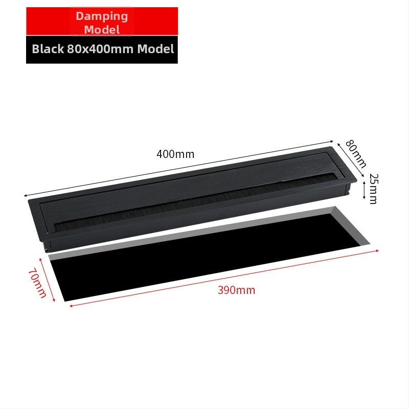 Kábeldoboz alumíniumötvözetből, kefés felület, Parika, modell X0909132016, általános felhasználás, modern minimalista stílus