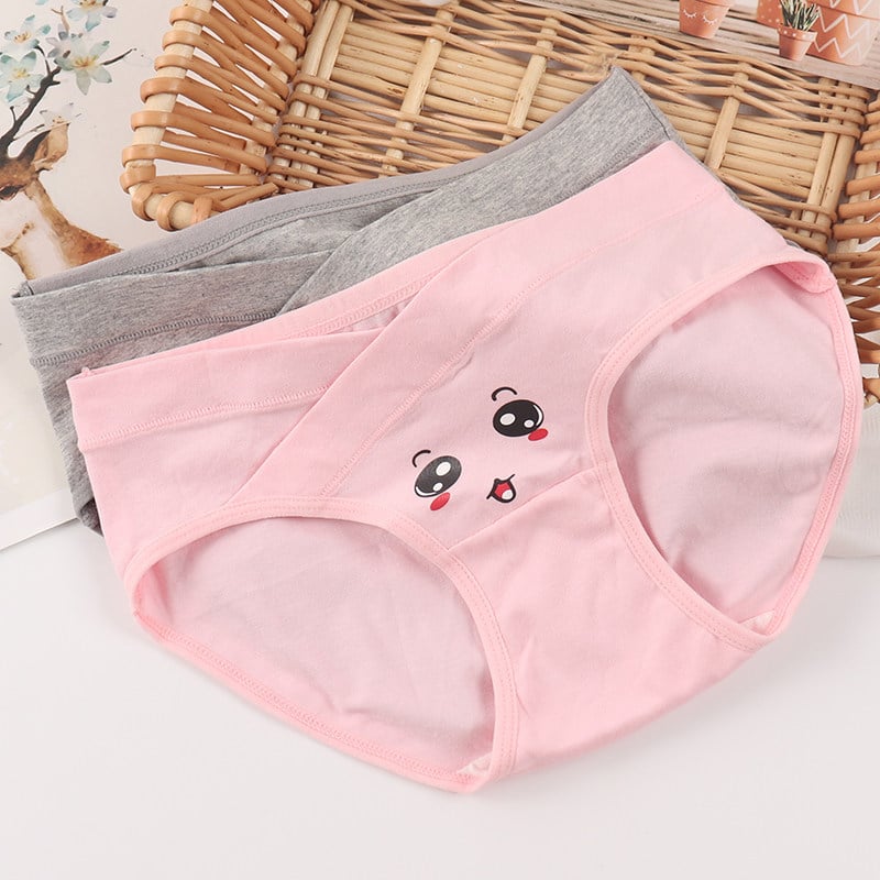 Chiloți de maternitate - bumbac 95%+, talie joasă pentru sprijinul burții, respirabili, pentru sarcină mijlocie-târzie și postpartum