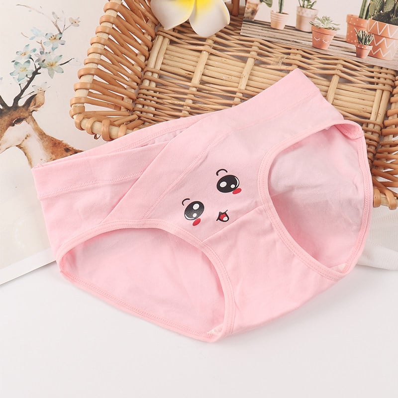 Chiloți de maternitate - bumbac 95%+, talie joasă pentru sprijinul burții, respirabili, pentru sarcină mijlocie-târzie și postpartum