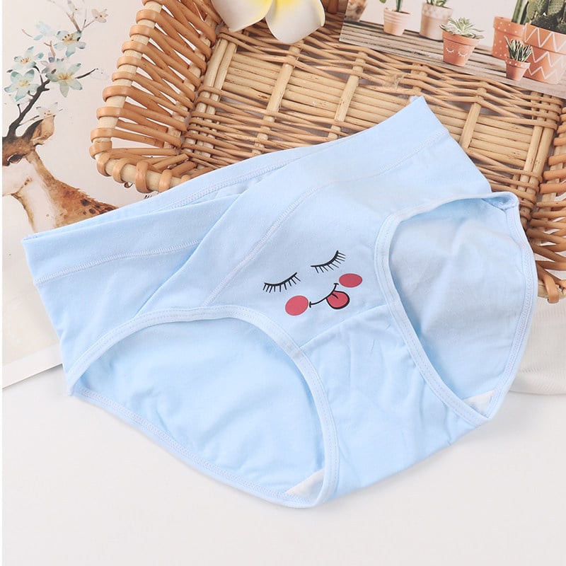 Chiloți de maternitate - bumbac 95%+, talie joasă pentru sprijinul burții, respirabili, pentru sarcină mijlocie-târzie și postpartum