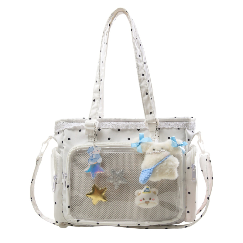 Crossbody torba s gradskim minimalističkim stilom, najlon materijal, horizontalni kvadratni oblik, zatvaranje zipom, laminirano unutarnje, poliester podstava