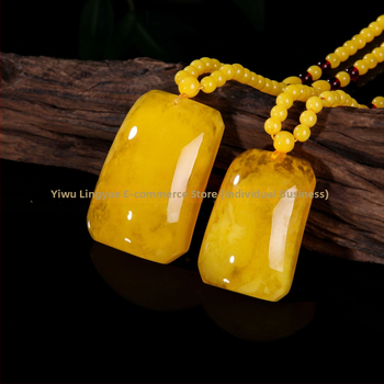 Uniszex hosszú pulóverlánc teardrop medállal, gyöngylánccal, kockás mintázattal, 21–50 cm hosszú