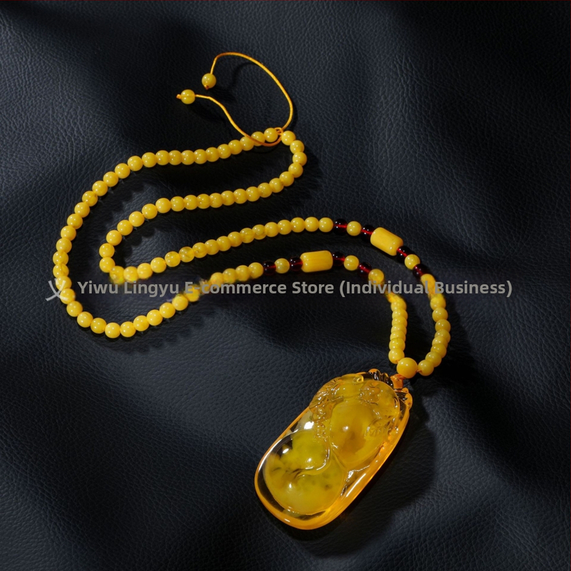 Uniszex hosszú pulóverlánc teardrop medállal, gyöngylánccal, kockás mintázattal, 21–50 cm hosszú