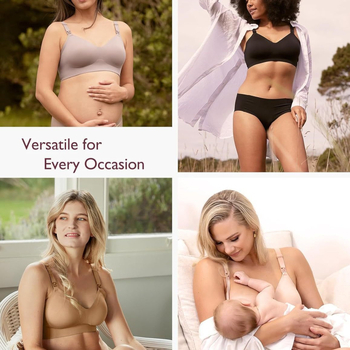 Σουτιέν θηλασμού μητρότητας, ρυθμιζόμενες τιράντες, λεπτές διαμορφωμένες κούπες, νάιλον ύφασμα, φυσικό σχήμα