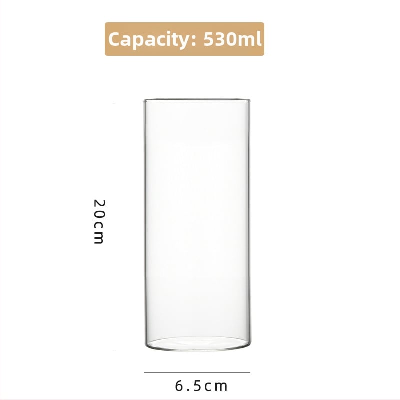 Δοχείο από γυαλί υψηλής αντοχής για υδροπονία, ανθοδέσεις και διαφανές ενυδρείο, χαρτονένια συσκευασία