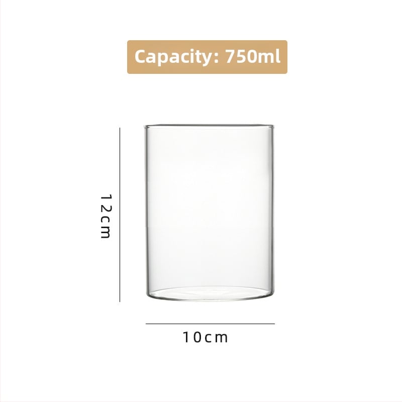 Δοχείο από γυαλί υψηλής αντοχής για υδροπονία, ανθοδέσεις και διαφανές ενυδρείο, χαρτονένια συσκευασία