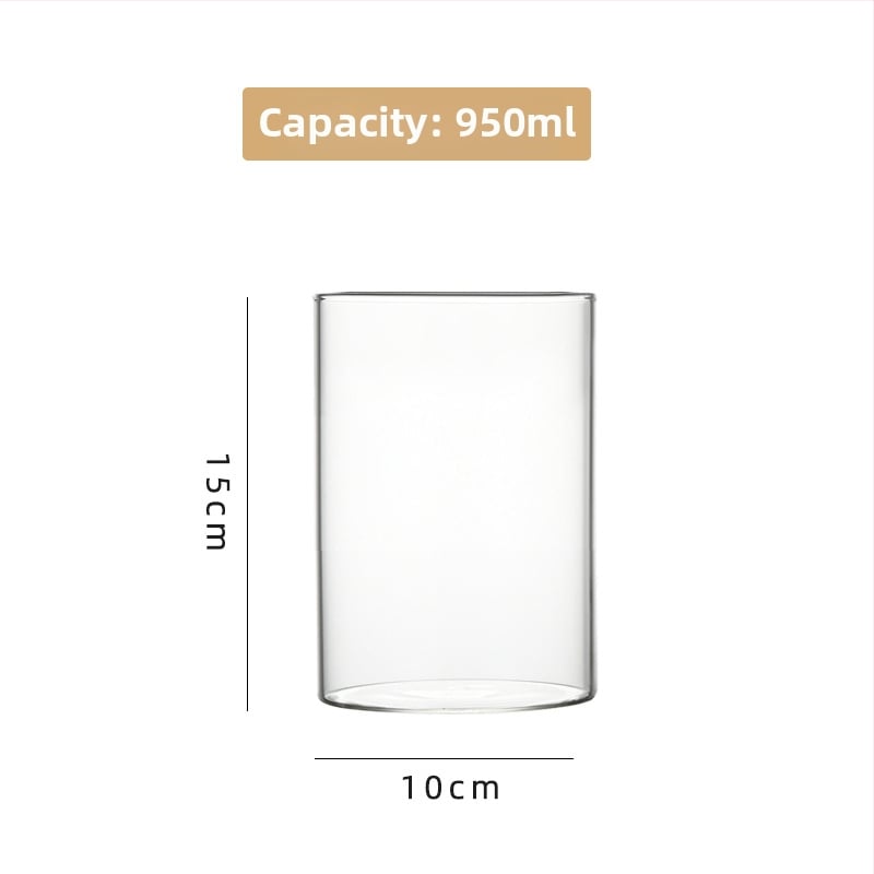 Δοχείο από γυαλί υψηλής αντοχής για υδροπονία, ανθοδέσεις και διαφανές ενυδρείο, χαρτονένια συσκευασία