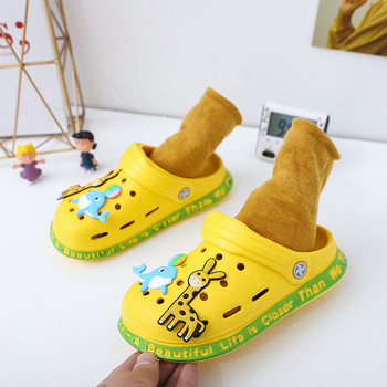 Uniszex EVA strandpapucs gyerekeknek, csúszásmentes talp, rajzolt állat mintával