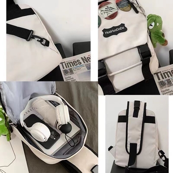 Crossbody torba, street-trend stil, najlon materijal, podstava od poliestera, otvaranje na zip