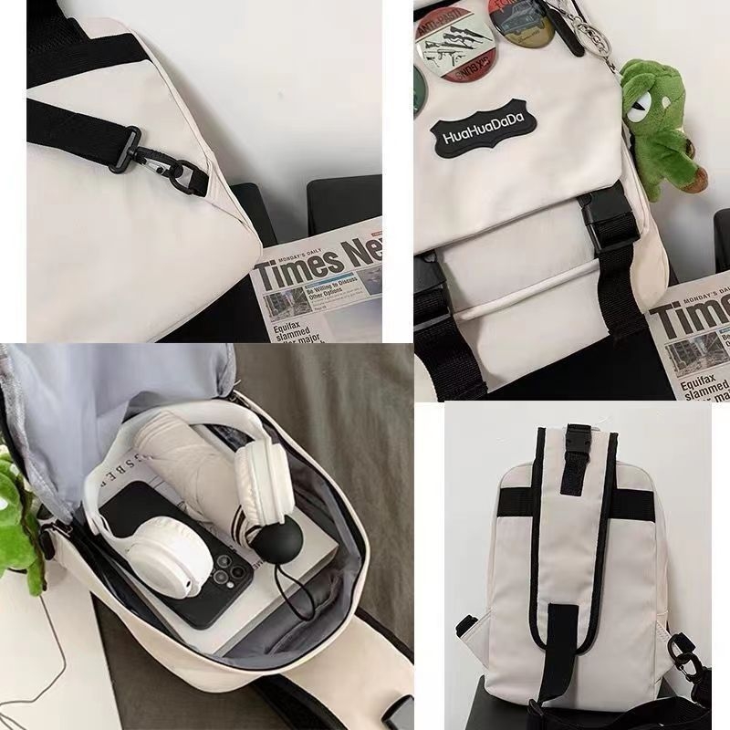 Crossbody torba, street-trend stil, najlon materijal, podstava od poliestera, otvaranje na zip