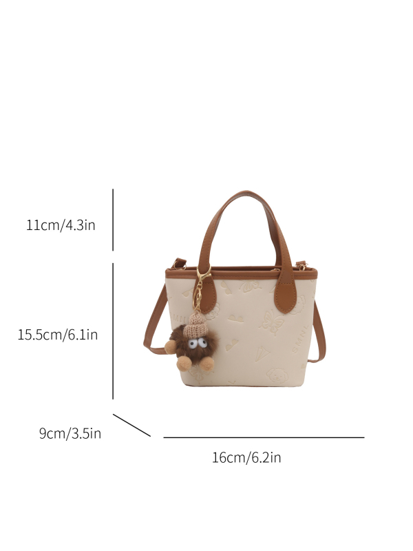 PU bucket táska cipzáras záródással, poliészter bélés, belső telefonzseb, válltáska-stílus