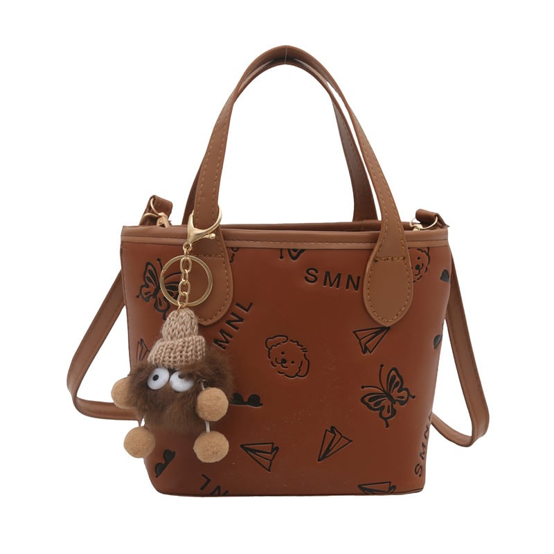 PU bucket táska cipzáras záródással, poliészter bélés, belső telefonzseb, válltáska-stílus