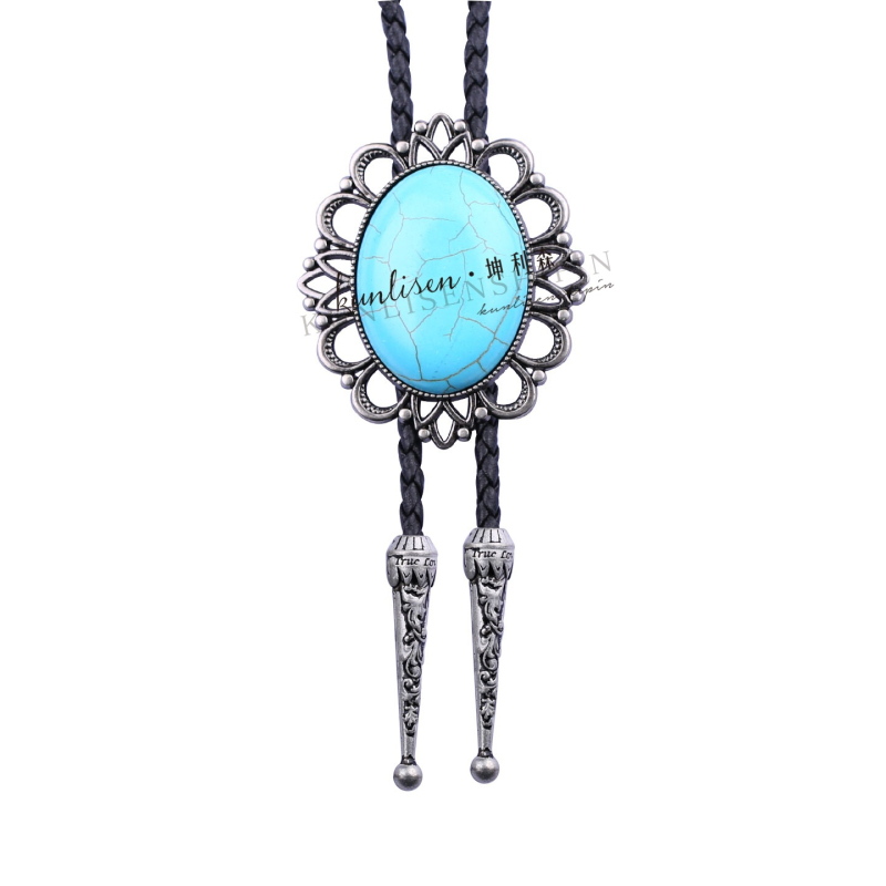 Bolo kravata s rhinestone Cat's Eye čipkom, unisex, ravna glava, romboidni geometrijski uzorak