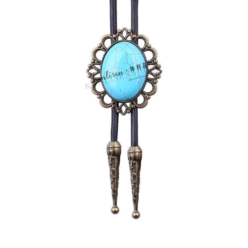 Bolo kravata s rhinestone Cat's Eye čipkom, unisex, ravna glava, romboidni geometrijski uzorak