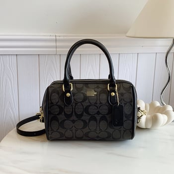 PU torba s oblikom jastuka, gradski minimalistički stil, zatvarač, Boston stil
