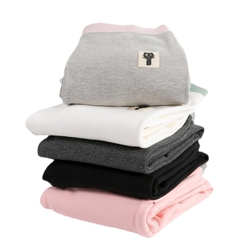 Colanți cu fleece din bumbac pentru iarnă, material gros, talie mediu-înaltă, lungime cropped, croi slim