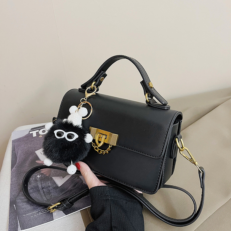 PU mala kvadratna crossbody torbica s magnetskim zatvaračem i unutarnjim džepom na zip