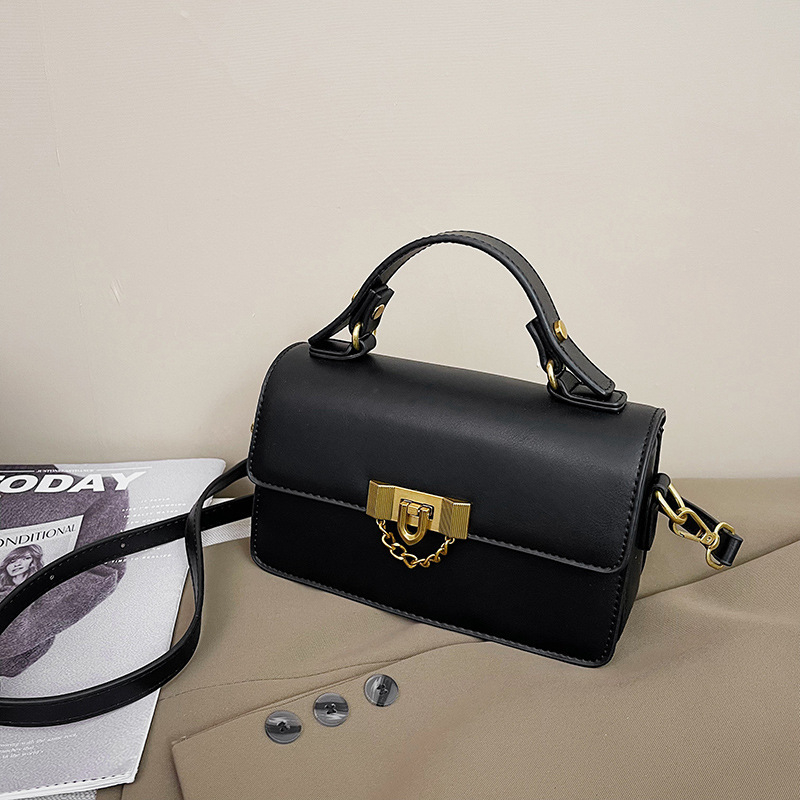 PU mala kvadratna crossbody torbica s magnetskim zatvaračem i unutarnjim džepom na zip