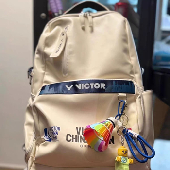 3D печатана висулка с радужен пера-помпон, PLA материал, за чанти, стил японски и корейски