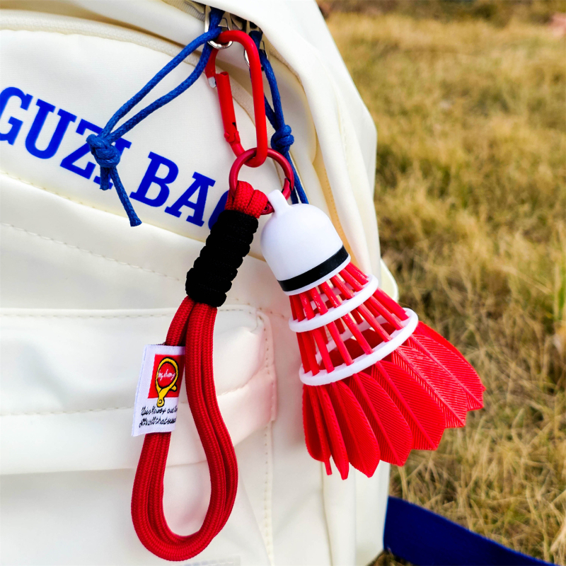 3D печатана висулка с радужен пера-помпон, PLA материал, за чанти, стил японски и корейски