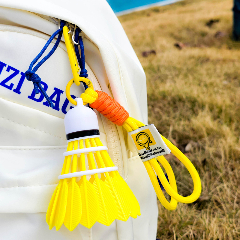 3D печатана висулка с радужен пера-помпон, PLA материал, за чанти, стил японски и корейски