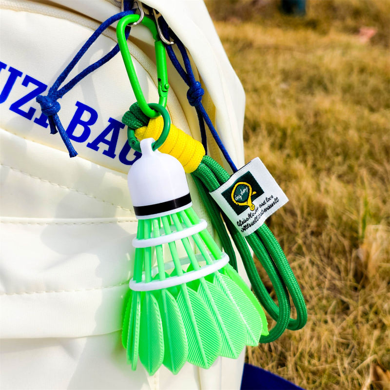 3D печатана висулка с радужен пера-помпон, PLA материал, за чанти, стил японски и корейски