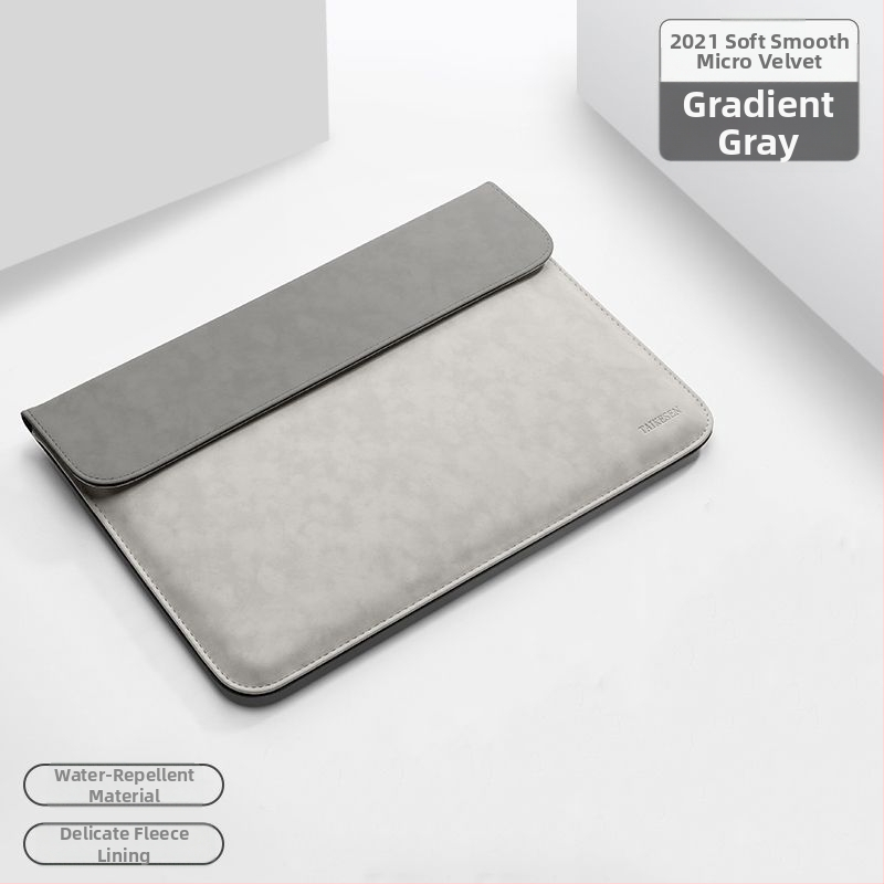 Huawei MateBook 14s és Apple notebookokhoz készült laptop tok, PU anyag, belső bélés szintetikus bőrrel, városi minimalist stílus