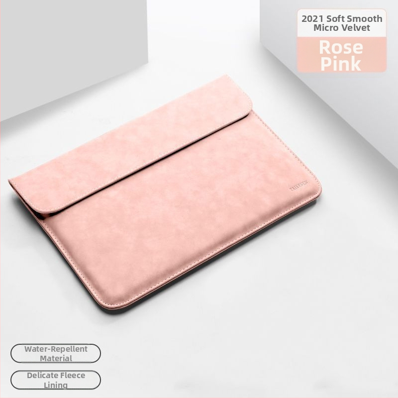 Huawei MateBook 14s és Apple notebookokhoz készült laptop tok, PU anyag, belső bélés szintetikus bőrrel, városi minimalist stílus