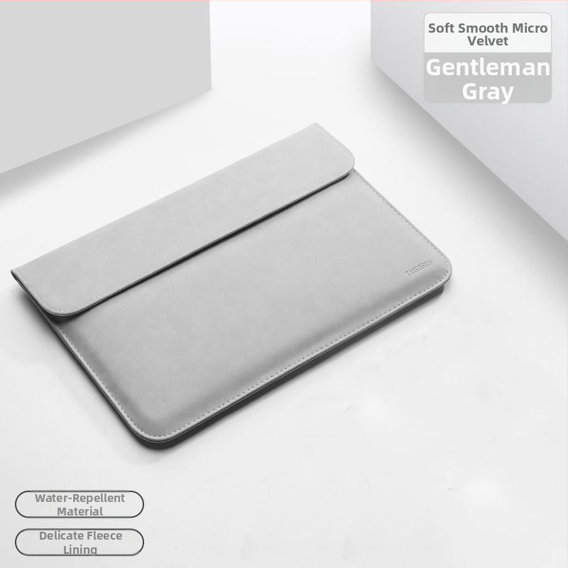 Huawei MateBook 14s és Apple notebookokhoz készült laptop tok, PU anyag, belső bélés szintetikus bőrrel, városi minimalist stílus