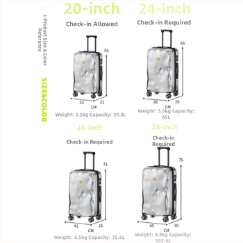 Jupiter Fly 20-palcový palubný kufor a 24-palcový cestovný kufor, PC obal, TSA kombinovaný zámok, otočné kolieska, vodotesný, polyesterové vnútro, pre obchodné cestovanie