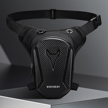 Férfi motoros deréktáska, street stílus, Oxford vászon, ultra könnyű, poliészter bélés