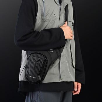 Férfi motoros deréktáska, street stílus, Oxford vászon, ultra könnyű, poliészter bélés