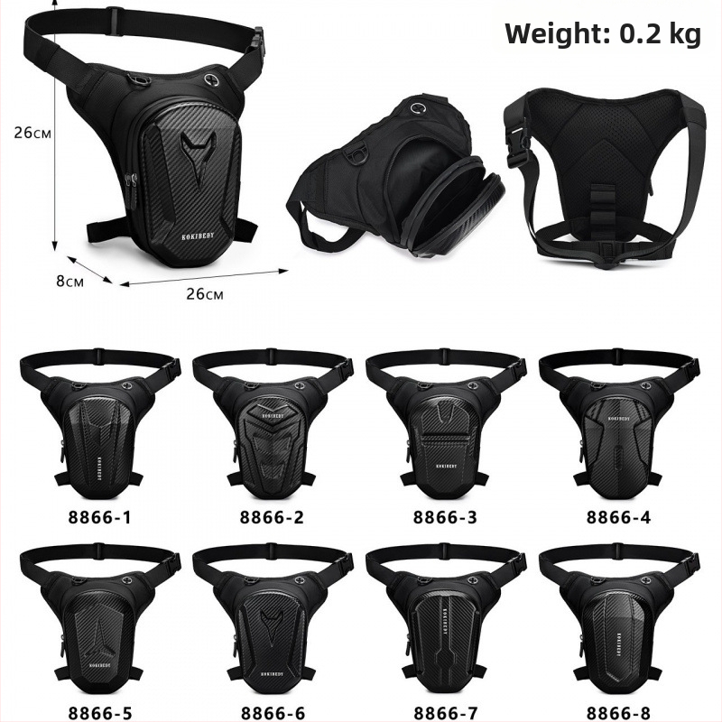 Pánska opasková taška na motorku, ulicný štýl, Oxford látka, ultra ľahká, podšívka polyester