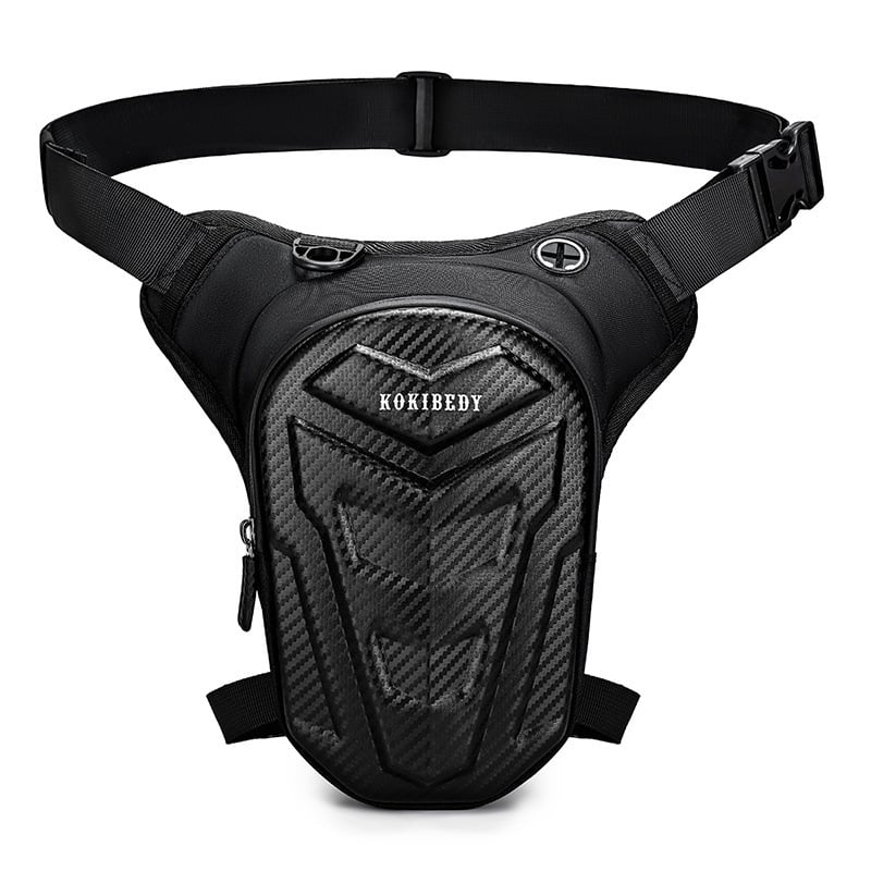 Férfi motoros deréktáska, street stílus, Oxford vászon, ultra könnyű, poliészter bélés