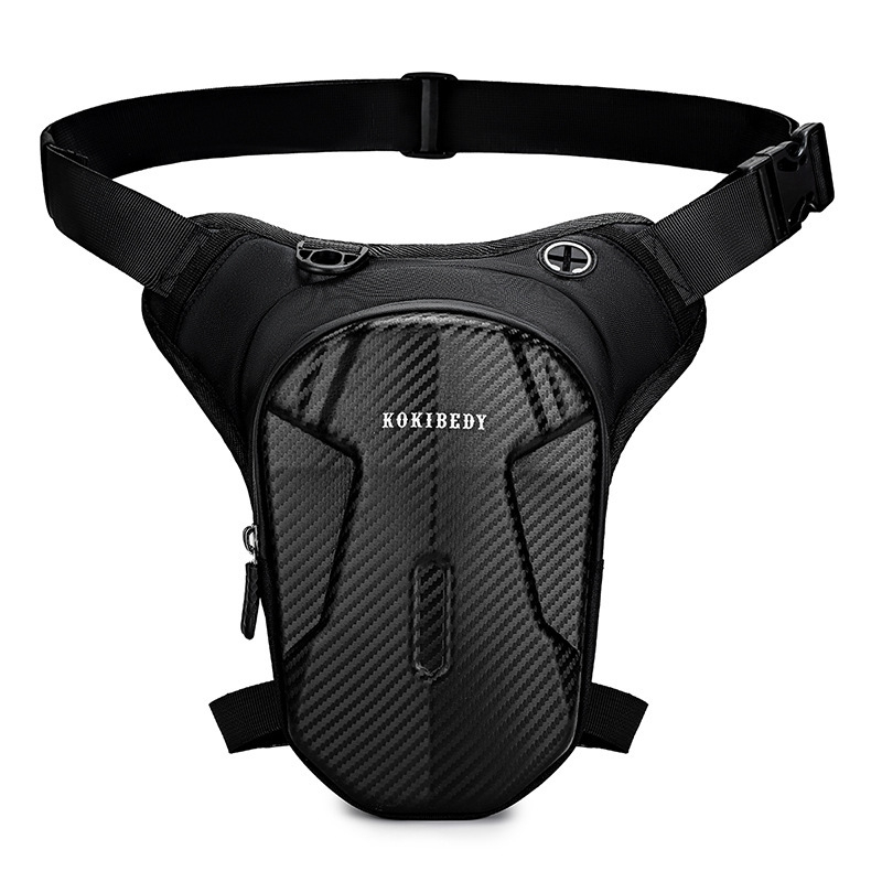 Férfi motoros deréktáska, street stílus, Oxford vászon, ultra könnyű, poliészter bélés