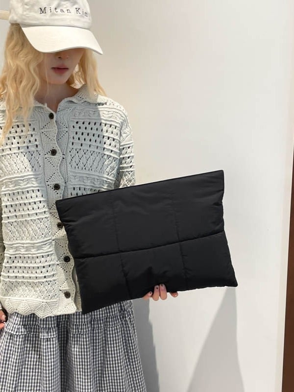 Laptop táska buborékpárnával, MacBook-kompatibilis, belső rendezővel, ütésálló, nylon külső